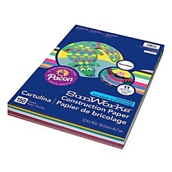 Prang (Formerly SunWorks) Smart-Stack Construction Paper, 11 Assorted Colors, 12" x 18", 150 Sheets