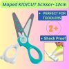 Baker Ross Ltd Maped Kidicut Safety Scissors, Kids, 4.75 Inch, Blunt Tip, Right & Left Handed (037800)