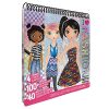 Fashion Angels Fashion Design Sketch Portfolio - Sketch Book for Beginners, Sketch Pad with Stencils and Stickers for Kids 6 and Up, Brown(Covers May Vary)