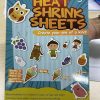 Auihiay 145 Pieces Shrink Plastic Sheet Kit Include 20 PCS Shrinky Paper with 125 PCS Keychains Accessories for Kids Creative Craft, Easter Mother Day Ornament