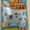 Auihiay 145 Pieces Shrink Plastic Sheet Kit Include 20 PCS Shrinky Paper with 125 PCS Keychains Accessories for Kids Creative Craft, Easter Mother Day Ornament