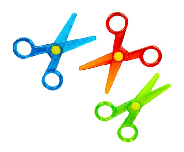 Crayola Toddler Safety Scissors (3pk), Blunt Tip Training Scissors for Preschool Learning Activities, Right & Left Handed, Toddler Back to School Essentials