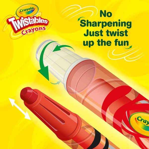 Crayola Mini Twistables Crayons for Kids (50ct), Cute School Supplies for Girls & Boys, Toddler Crayons for Coloring Books, Back to School Gifts for Kids