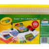 Crayola Super Art Coloring Kit (100+ Pcs), Arts & Crafts Set for Kids, Coloring Supplies, Arts & Crafts Set, Gifts for Kids [Amazon Exclusive]