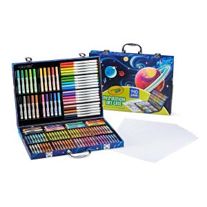 Crayola Inspiration Art Case Coloring Set, 140pc Space Theme – Art Kit for Kids, Crayons, Markers, Pencils, Gift for Boys & Girls, Ages 5, 6, 7, 8 [Amazon Exclusive]