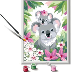 Ravensburger CreArt Koala Cuties - Paint by Numbers Kit for Kids | Easy Art Craft | Home Décor Option | Suitable for Ages 9 and Above