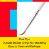 MEEDEN Miniature Detail Paint Brushes - 2/0 3/0 0 Small Fine Tip Paintbrush Set for Acrylic Watercolor Painting - Modle Paint Brush for Craft Nail