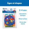 Learning Resources Primary Shapes Template Set - 5 Pieces, Ages 4+ Homeschool and Classroom Supplies, Geometric Shapes, Tracing Helper for Kids