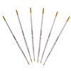 MEEDEN Miniature Detail Paint Brushes - 2/0 3/0 0 Small Fine Tip Paintbrush Set for Acrylic Watercolor Painting - Modle Paint Brush for Craft Nail