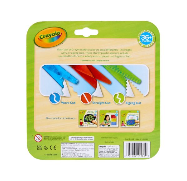 Crayola Toddler Safety Scissors (3pk), Blunt Tip Training Scissors for Preschool Learning Activities, Right & Left Handed, Toddler Back to School Essentials