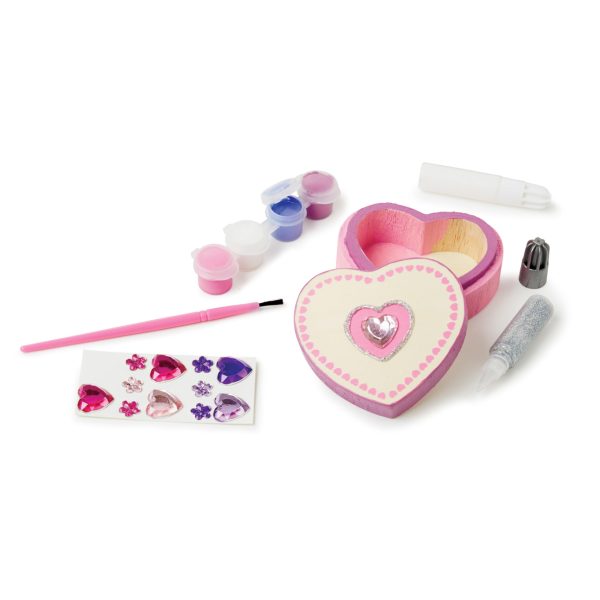 Melissa & Doug Created by Me! Heart Box Wooden Craft Kit