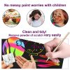 FUNNYB&G Rainbow Scratch Paper Art for Kids - 100 Pcs Magic Rainbow Scratch Paper Off Set Scratch Easter Crafts Arts Supplies Kits Pads Sheets for Party Games Halloween Christmas Birthday Gifts