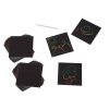 Melissa & Doug Scratch Art Rainbow Mini Notes (125) with Wooden Stylus - FSC Certified