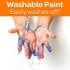 Crayola Washable Finger Paints (6ct), Toddler Paint Set, Nontoxic Finger Paint for Kids, Arts & Crafts Supplies for Toddlers, Teacher Classroom Must Have [Amazon Exclusive]