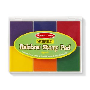 Melissa & Doug Rainbow Stamp Pad - 6 Washable Inks