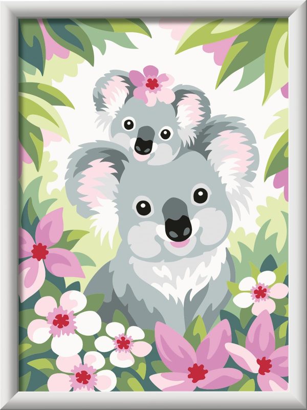 Ravensburger CreArt Koala Cuties - Paint by Numbers Kit for Kids | Easy Art Craft | Home Décor Option | Suitable for Ages 9 and Above