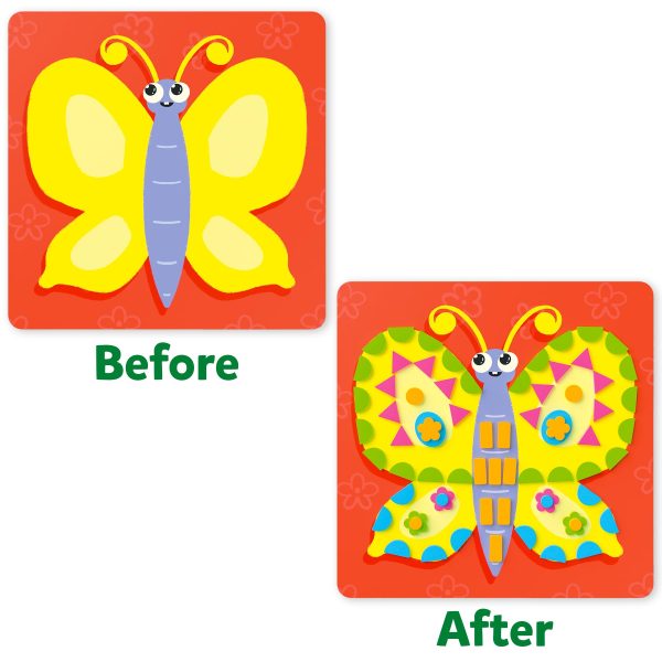 Skillmatics Foam Sticker Art Activity - Animals, Mess-Free Fun for Kids, 800+ 3D Foam Stickers, DIY Felt Craft Kits, Gifts for Boys & Girls Ages 3, 4, 5, 6, 7