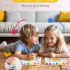 TECJOE Paint with Water Coloring Books for Toddlers, A to Z 26 Pages Animal Watercolor Paint Set with 3 Brushes, Mess Free Painting Activity for Kids Ages 4 5 6 7 8, Christmas Gifts Arts & Crafts Toy