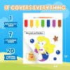 YPLUS Paint with Water Books for Toddlers, Art Craft Toys Watercolor Painting Paper for Kids Gift for Drawing with Brush - Animals