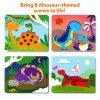 Skillmatics Dot It Sticker Art - Dinosaurs, Mess-Free Fun for Kids, 500+ Stickers, Craft Kits, DIY Scrapbooking Activity, Travel Toys, Gifts for Boys & Girls Ages 3, 4, 5, 6, 7