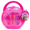 L.O.L. Surprise! Creativity Case by Horizon Group USA,Create, Play & Store,DIY Activity Case Including Paper Dolls,Coloring Pages,Makers,Crayons,Glitter Glue,Scratch Art,Stickers & More.Hot Pink