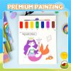 YPLUS Paint with Water Books for Toddlers, Art Craft Toys Watercolor Painting Paper for Kids Gift for Drawing with Brush - Animals
