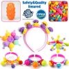 FUNZBO 520+ Snap Pop Beads - Jewelry Making Kit, Arts and Crafts for Kids Ages 4-8, Toys for 3 4 5 6 Years Old Girls Birthday Gifts Ideas, Bracelet Necklace Ring Snap Set for Little Girls