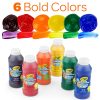Crayola Washable Finger Paints (6ct), Toddler Paint Set, Nontoxic Finger Paint for Kids, Arts & Crafts Supplies for Toddlers, Teacher Classroom Must Have [Amazon Exclusive]