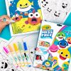 Crayola Baby Shark Color Wonder Pages, Mess Free Coloring for Toddlers, Coloring Activity, Travel Activities, Toddler Toys & Gifts, 3+