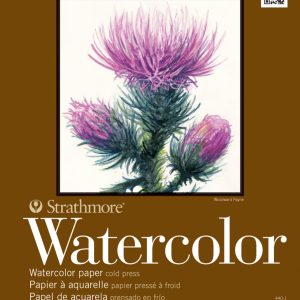 Strathmore 440-1 400 Series Watercolor Pad, 9"x12" Wire Bound, 12 Sheets