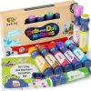 DOODLE HOG Washable Dot Markers for Toddlers 1-3 Years, 8 Colors Bingo Markers, Paint Marker for Kids Preschool, Non Toxic Arts and Crafts Supplies