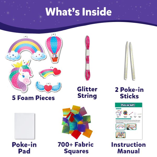 Skillmatics Poke-in Art - Magical Unicorn Dream Decor, Mess-Free Fun for Kids, DIY Wood Craft Kits, Creative Activity, Gifts for Ages 4, 5, 6, 7, 8, 9