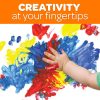 Crayola Washable Finger Paints (6ct), Toddler Paint Set, Nontoxic Finger Paint for Kids, Arts & Crafts Supplies for Toddlers, Teacher Classroom Must Have [Amazon Exclusive]