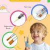 TECJOE Paint with Water Coloring Books for Toddlers, A to Z 26 Pages Animal Watercolor Paint Set with 3 Brushes, Mess Free Painting Activity for Kids Ages 4 5 6 7 8, Christmas Gifts Arts & Crafts Toy