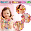 FUNZBO 520+ Snap Pop Beads - Jewelry Making Kit, Arts and Crafts for Kids Ages 4-8, Toys for 3 4 5 6 Years Old Girls Birthday Gifts Ideas, Bracelet Necklace Ring Snap Set for Little Girls