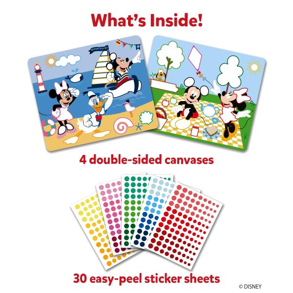 Skillmatics Dot It Sticker Art - Disney Mickey & Friends, Mess-Free Fun for Kids, 500+ Stickers, Craft Kits, DIY Scrapbooking Activity, Travel Toys, Gifts for Boys & Girls Ages 3, 4, 5, 6, 7
