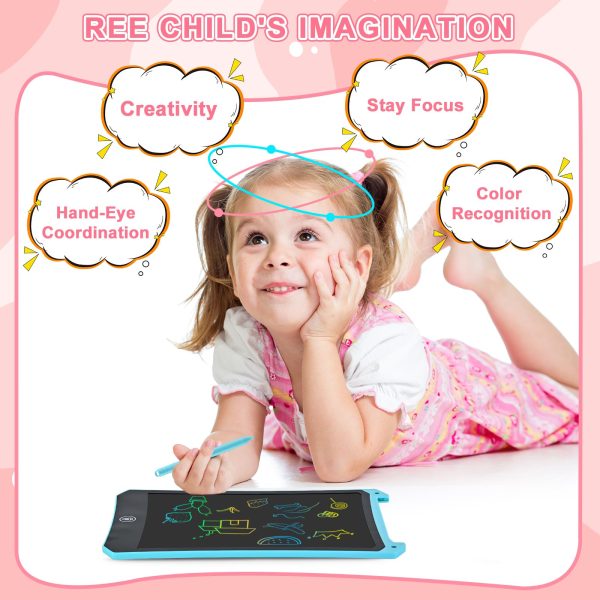 cimetech LCD Writing Tablet, 2 Pack Toddler Kids Toys, 8.5 Inch Drawing Pad, Arts and Crafts for Kids, Travel Essentials Airplane Toys Road Trip Activities, Birthday Gifts for Girls Boys Age 3-8