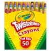 Crayola Mini Twistables Crayons for Kids (50ct), Cute School Supplies for Girls & Boys, Toddler Crayons for Coloring Books, Back to School Gifts for Kids
