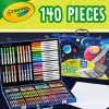 Crayola Inspiration Art Case Coloring Set, 140pc Space Theme – Art Kit for Kids, Crayons, Markers, Pencils, Gift for Boys & Girls, Ages 5, 6, 7, 8 [Amazon Exclusive]