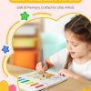 TECJOE 3 Pack Paint with Water Coloring Books for Toddlers, Watercolor Paint Set with 6 Brushes, Painting Activity for Kids Ages 4 5 6 7 8, Birthday Gifts Arts & Crafts Toy, Princess, Forest & Sea
