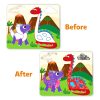 Skillmatics Dot It Sticker Art - Dinosaurs, Mess-Free Fun for Kids, 500+ Stickers, Craft Kits, DIY Scrapbooking Activity, Travel Toys, Gifts for Boys & Girls Ages 3, 4, 5, 6, 7
