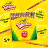 Crayola Mini Twistables Crayons for Kids (50ct), Cute School Supplies for Girls & Boys, Toddler Crayons for Coloring Books, Back to School Gifts for Kids