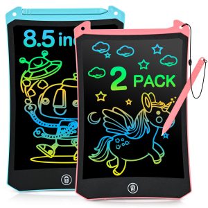 cimetech LCD Writing Tablet, 2 Pack Toddler Kids Toys, 8.5 Inch Drawing Pad, Arts and Crafts for Kids, Travel Essentials Airplane Toys Road Trip Activities, Birthday Gifts for Girls Boys Age 3-8