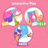 Skillmatics Scissor Skills Activity Book - Snip Snip, 25 Fun Cutting & Creative Activities for Preschoolers, 2 Child-Safe Scissors, Fine Motor Skills Craft Kit, Gifts for Kids Ages 3, 4, 5, 6, 7