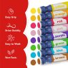 DOODLE HOG Washable Dot Markers for Toddlers 1-3 Years, 8 Colors Bingo Markers, Paint Marker for Kids Preschool, Non Toxic Arts and Crafts Supplies