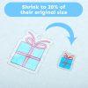 Auihiay 145 Pieces Shrink Plastic Sheet Kit Include 20 PCS Shrinky Paper with 125 PCS Keychains Accessories for Kids Creative Craft, Easter Mother Day Ornament