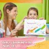 Kids Tempera Paint Set | Value Pack Includes 40 Washable Non-Toxic Colorful Paints (2oz bottles) & 15 Brushes | Metallic, Neon, Glow In The Dark, Glitter Paints | Paint For Arts & Crafts, Fun Projects
