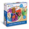 Learning Resources Create a Space Storage Center - Toy Desk Organizer, Classroom Workspace Must Haves, Homeschool Organization, Arts & Crafts, Rotating Caddy, Office & Teacher Supplies