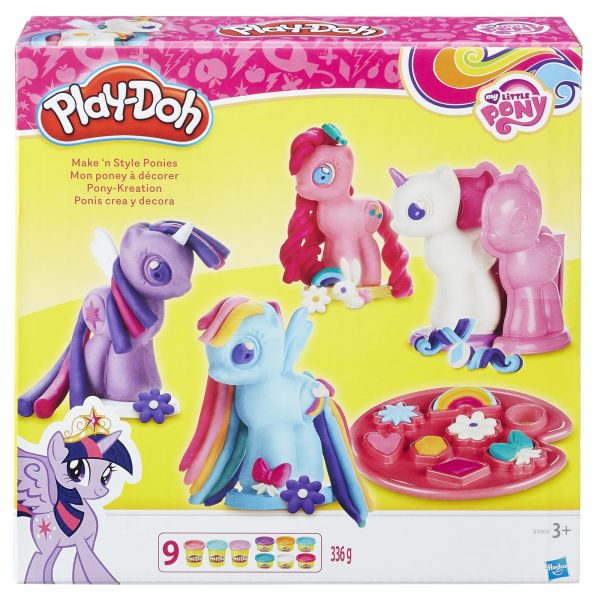Play-Doh Make & Style Ponies Set, My Little Pony Toys and Figures, Kids Arts and Crafts Playset (Amazon Exclusive)