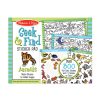 Melissa & Doug Seek and Find Sticker Pad, Animals (400+ Stickers, 14 Scenes to Color) Search and Find Sticker Pads, Arts and Crafts Activity for Kids Ages 4+ - FSC-Certified